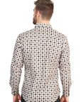 El General Men's Long Sleeve Western Shirt in Beige
