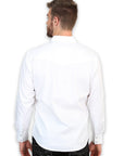 El General Men's Slim Fit Long Sleeve Western Shirt in White