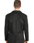 Men's Black Suede Western Blazer Sport Coat