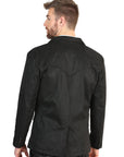 Men's Black Suede Western Blazer Sport Coat