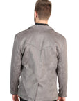 El General Men's Gray Suede Western Blazer