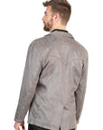 El General Men's Gray Suede Western Blazer