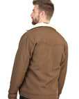 El General Men's Brown Sherpa-Lined Soft Shell Jacket