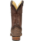 El General Men's Rodeo Boot — Imitation Bull Neck in Sand