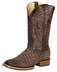 El General Men's Rodeo Boot — Imitation Bull Neck in Sand