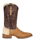El General Men’s Leather Cowboy Boot -Made in Mexico - Cowhide Honey Brown 45669