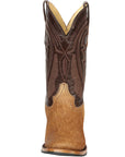 El General Men’s Leather Cowboy Boot -Made in Mexico - Cowhide Honey Brown 45669