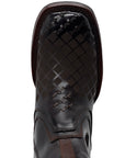 El General Men's Leather Ankle Boot with Zipper - Made in Mexico - Tobacco Brown 45673