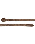 El General Men's Western Belt — Bull Neck Print in Honey
