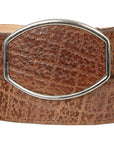 El General Men's Western Belt — Elephant Print in Tobacco