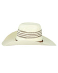 El General Men's 20X Palm Straw Western Hat — Mauney Crown in Tan