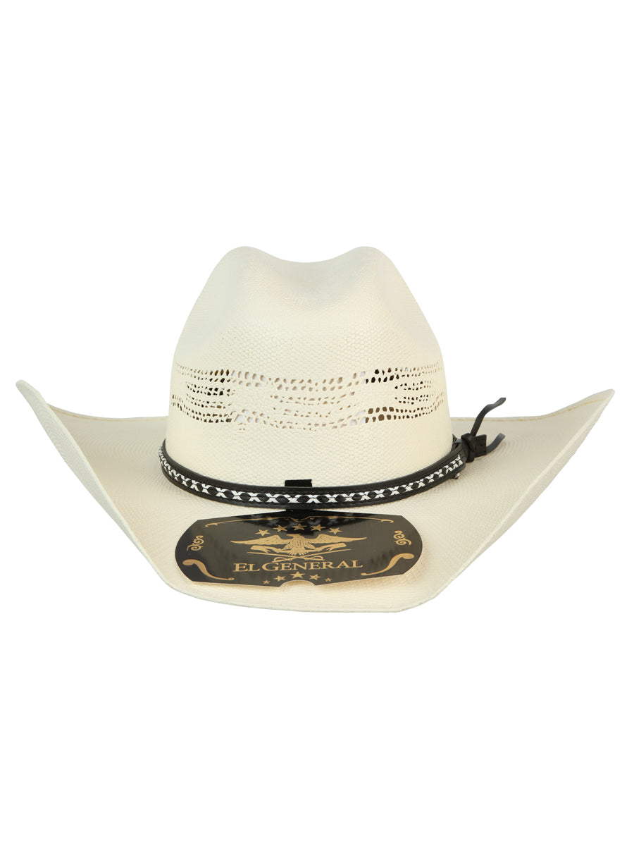 El General Men's 20X Palm Straw Western Hat — Bangora Toro