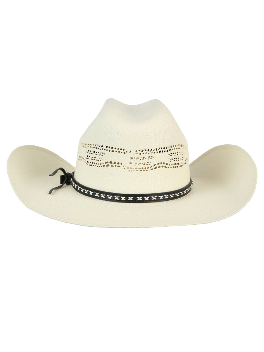 El General Men's 20X Palm Straw Western Hat — Bangora Toro