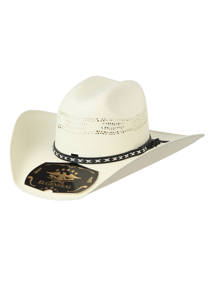 El General Men's 20X Palm Straw Western Hat — Bangora Toro