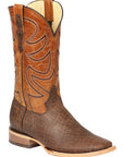 El General Men's Rodeo Boot — Elephant Print in Brown