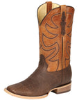 El General Men's Rodeo Boot — Elephant Print in Brown