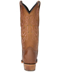 El General Women's Leather Cowboy Boots - Made in Mexico - Honey Brown 45781