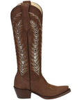 El General Women's Embroidered Western Boots in Brown