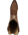 El General Women's Embroidered Western Boots in Brown