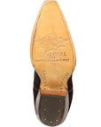 El General Women's Embroidered Western Boots in Dark Brown