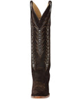 El General Women's Embroidered Western Boots in Dark Brown