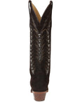 El General Women's Embroidered Western Boots in Dark Brown