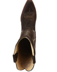 El General Women's Embroidered Western Boots in Dark Brown