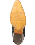 Black Python Pattern Western Boots Cuban Heel Eighteen Inch Shaft Comfortable Fit