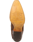 Women's Embroidered Western Nubuck Boots in Brown