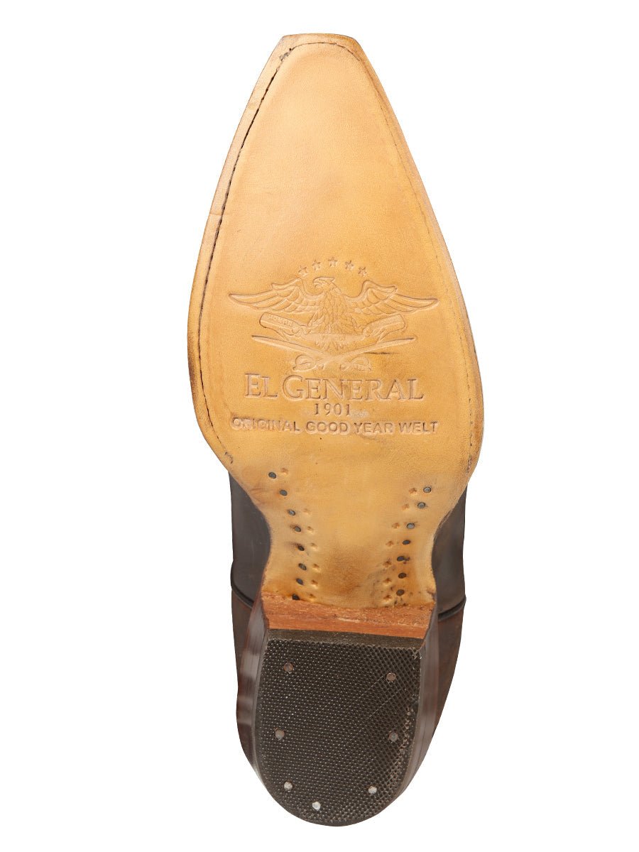 Fringed Western Boots For Women Chocolate Distressed Calfskin Leather With Cuban Heel