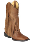 El General Women’s Fringe Western Boots - Honey 45799