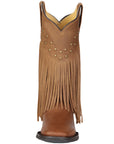 El General Women’s Fringe Western Boots - Honey 45799
