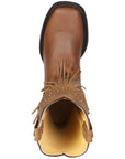 El General Women’s Fringe Western Boots - Honey 45799