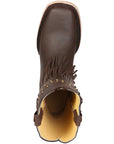 El General Women’s Fringe Western Boots - Brown 45800