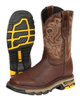 El General Men's Leather Work Boots - Made In Mexico - Vistone Bomber Brown 45805