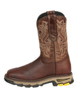 El General Men's Leather Work Boots - Made In Mexico - Vistone Bomber Brown 45805