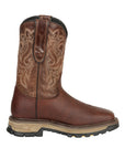 El General Men's Leather Work Boots - Made In Mexico - Vistone Bomber Brown 45805