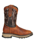 El General Men's Leather Work Boots - Made In Mexico - Redwood Brown 45806