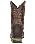 El General Men's Leather Work Boots - Made In Mexico - Embossed Caiman Print - Choco 45809