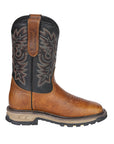 El General Men's Leather Work Boots - Made In Mexico - Redwood Brown 45811
