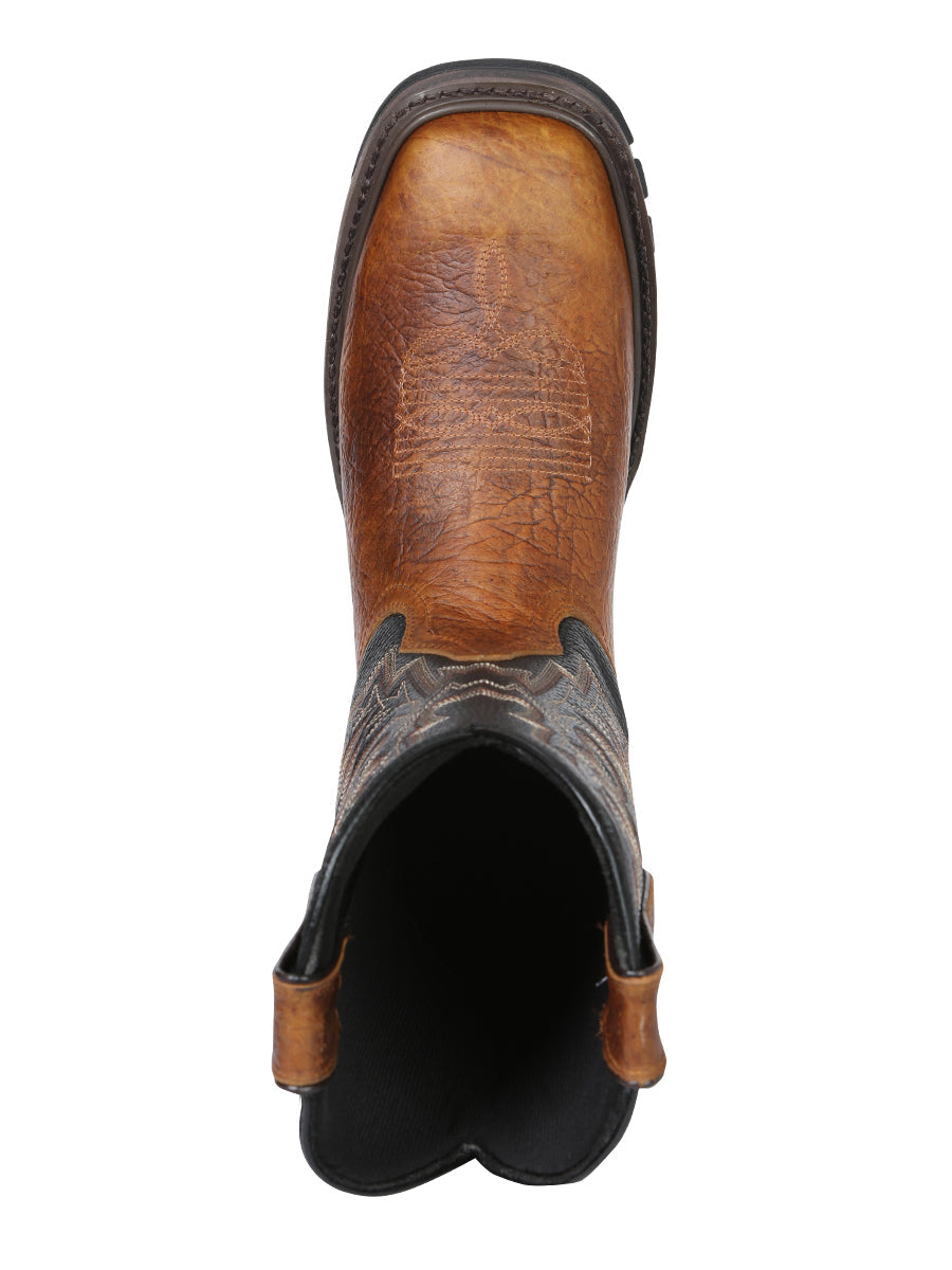 El General Men's Leather Work Boots - Made In Mexico - Redwood Brown 45811