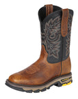 El General Men's Leather Work Boots - Made In Mexico - Redwood Brown 45811