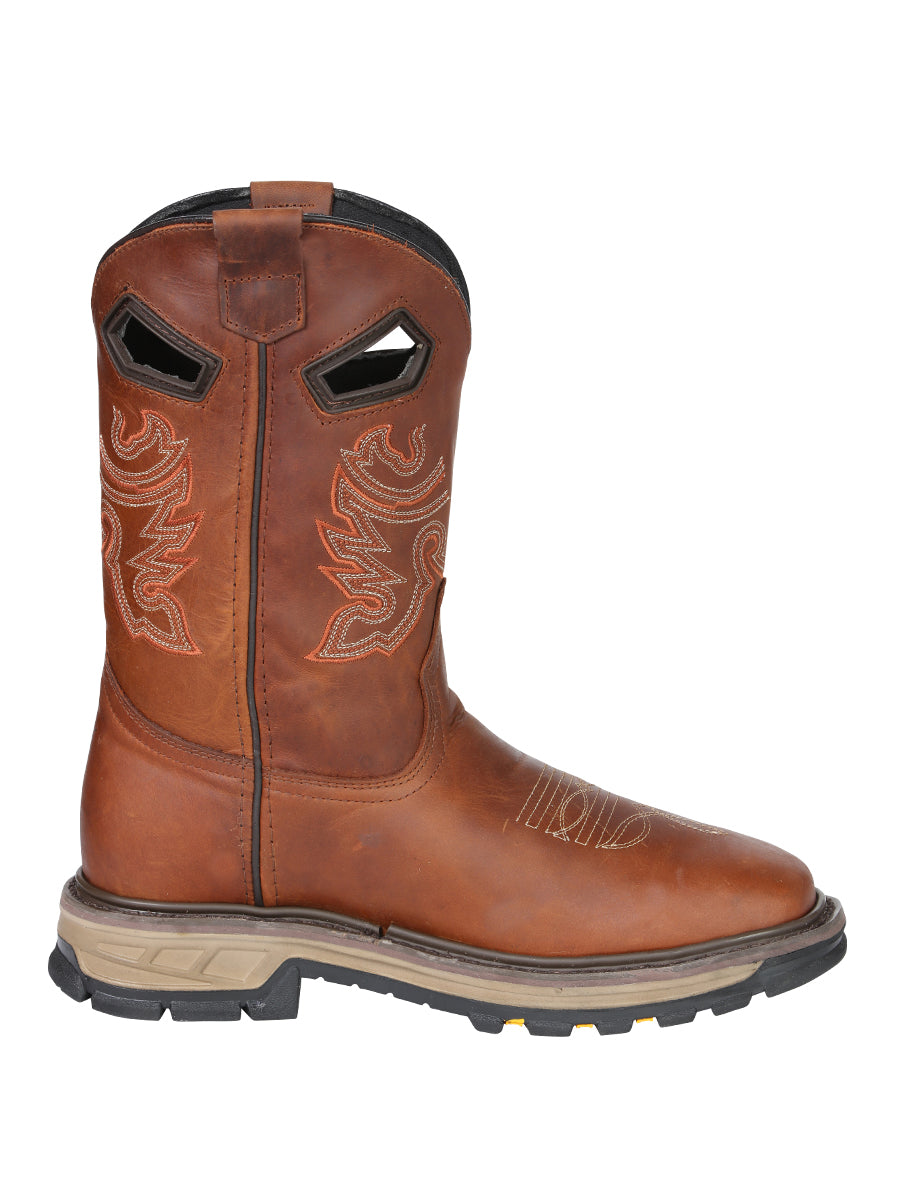 El General Men's Leather Work Boots - Made In Mexico - Kansas 45812