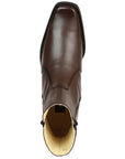 El Besserro Men's Premium Goat Leather Ankle Boot with Zipper - Made in Mexico - Brown 45828