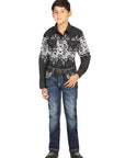 Boys Centenario Premium Bootcut Jeans - Medium Blue Denim 45842