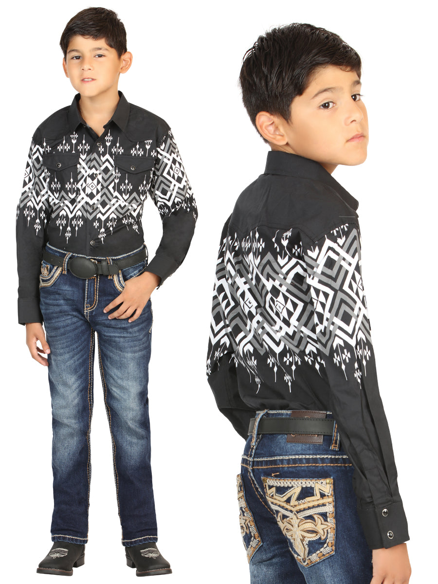 Boys Centenario Premium Bootcut Jeans - Medium Blue Denim 45842