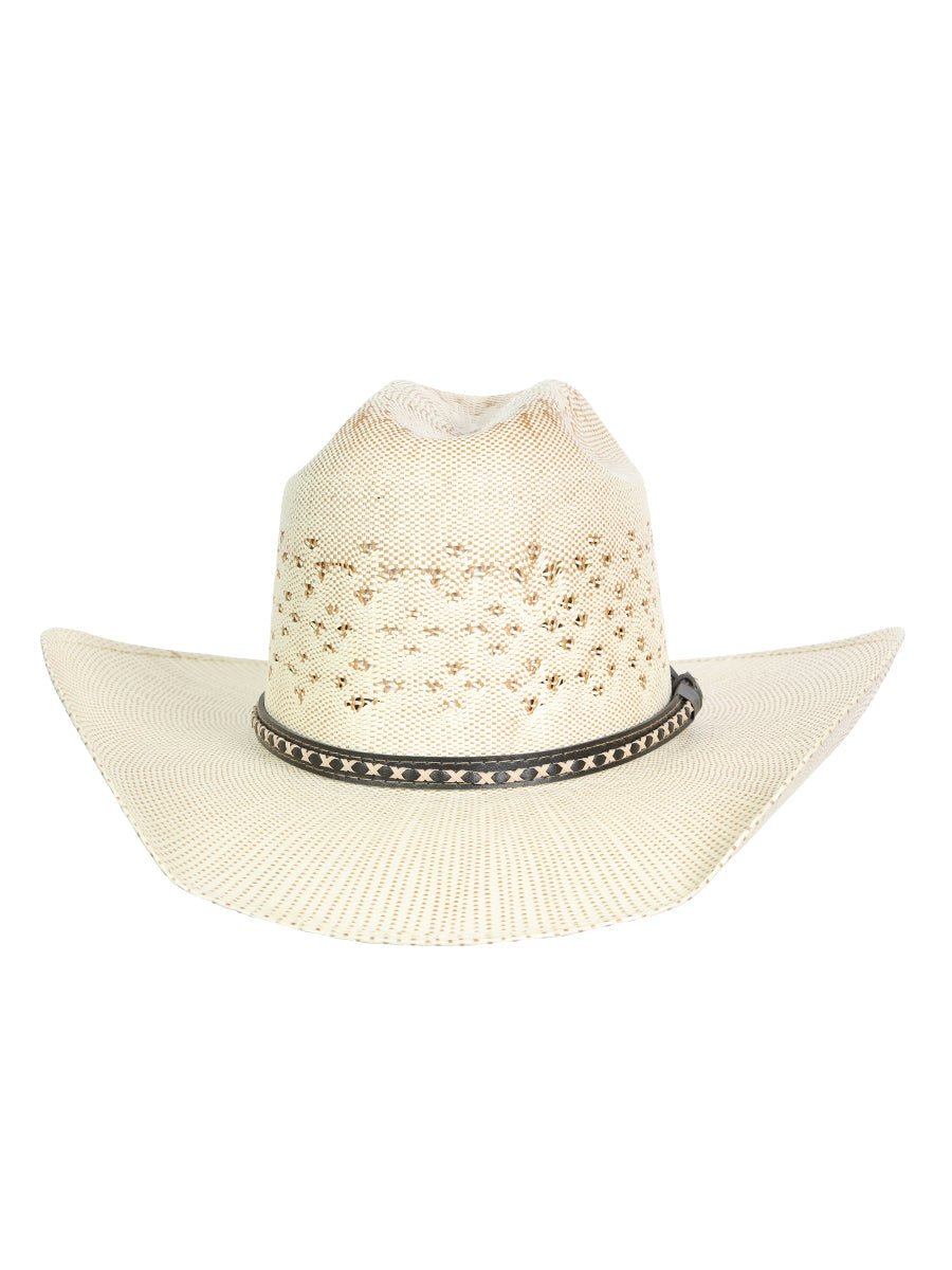 El General 20X Palm Straw Western Hat — Unisex Bangora Ringers