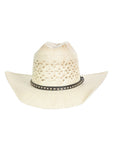 El General 20X Palm Straw Western Hat — Unisex Bangora Ringers