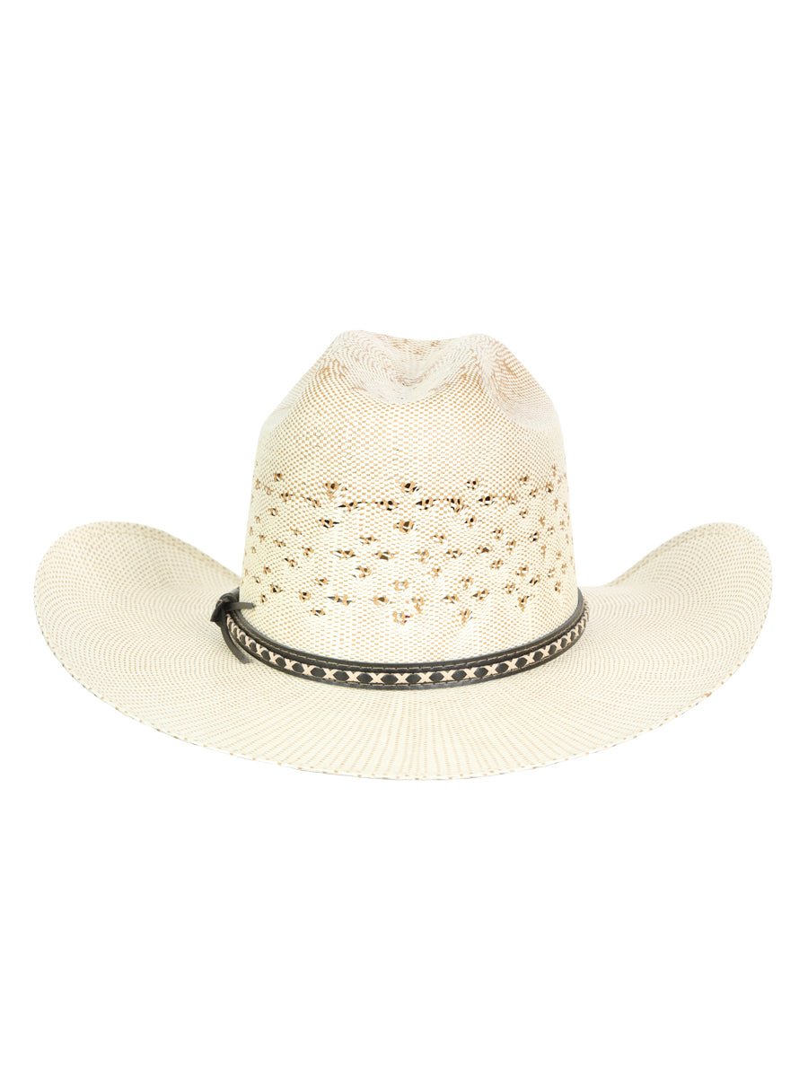 El General 20X Palm Straw Western Hat — Unisex Bangora Ringers