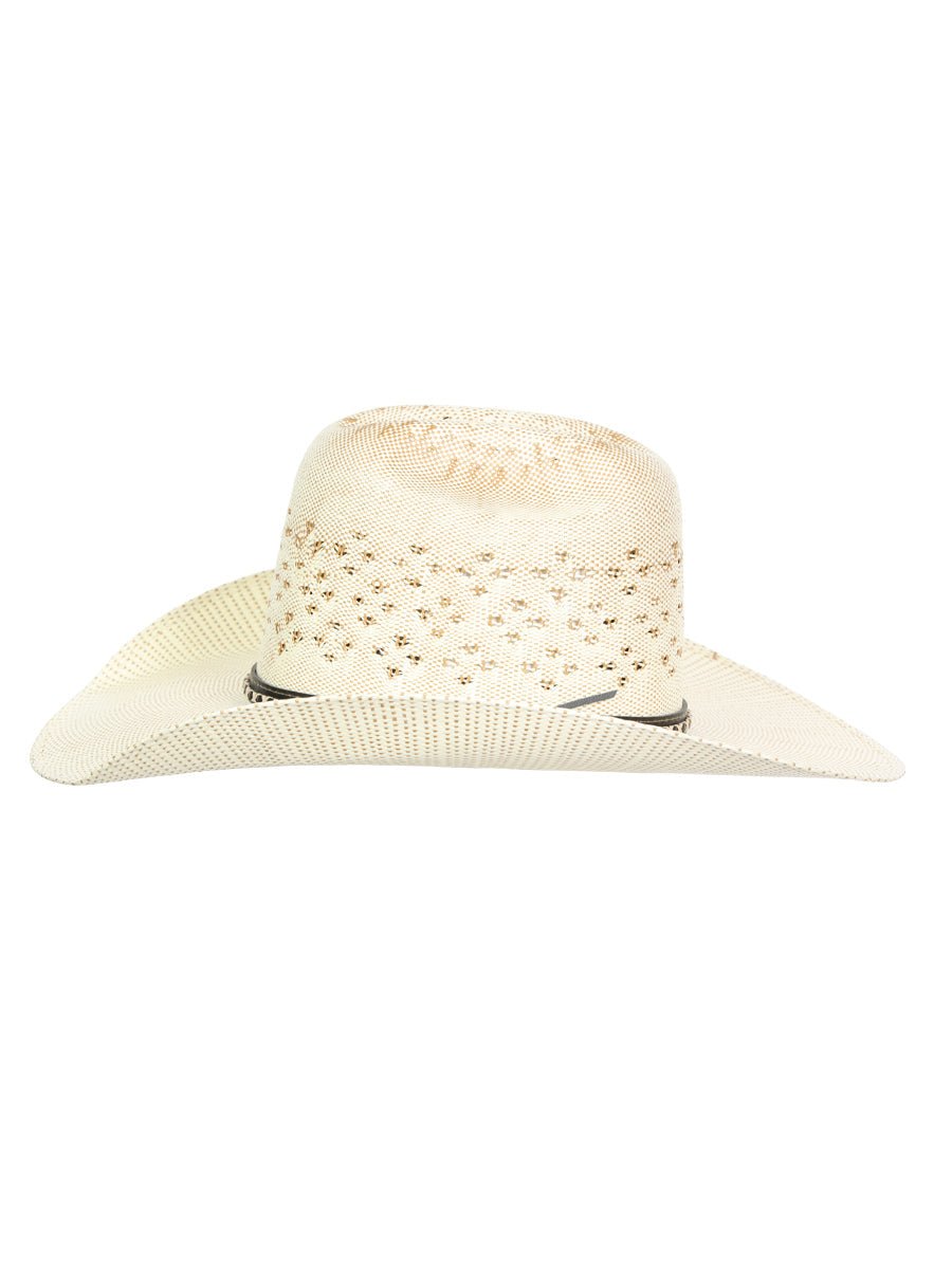 El General 20X Palm Straw Western Hat — Unisex Bangora Ringers